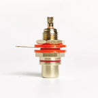 4/10/20PCS RCA Plug & Jack Set, Brass Gold-Plated Audio Connectors for Preamp, DIY Projects, Home Theater Sound Systems