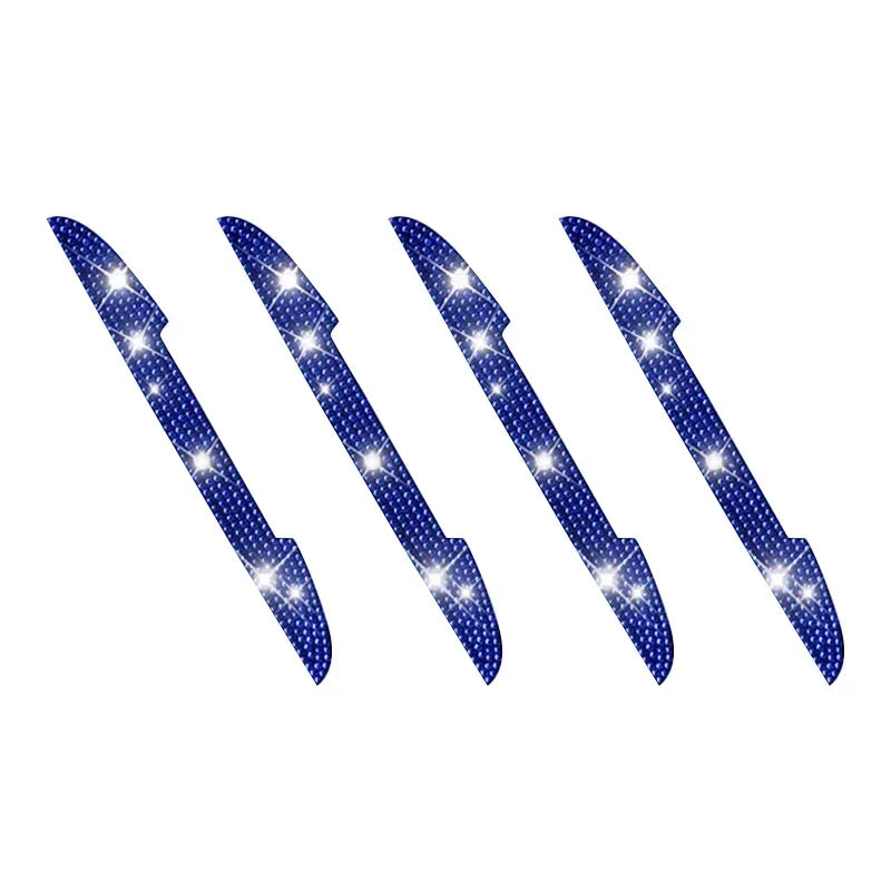Bling Rhinestone Car Door Handle Scratch Protectors Suitable For All Cars Vehicles SUVs Side Mirrors Car Door Edge Guards Amagi