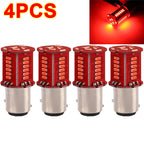 1/4pcs 1157 Strobe Brake Light Streamer BAY15D P21/5W DRL Reversing Parking Turn Signal Stop Tail Lamp for Auto Motorcycle