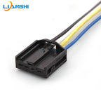 1719093-1 is suitable for automotive connectors, BMW ambient lighting wiring harness plug, 4P black with terminals