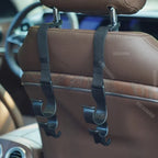 2Pcs Car Back Seat Hook Multi-function Rear Seat Headrest Hanging Hook Umbrella Holder Back Storage Interior Organizer Amagi