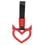 Colorful Car Tow Strap Tsurikawa Ring Heart JDM Train Bus Handle Hand Strap Styling Drift Charm Strap Auto Accessories