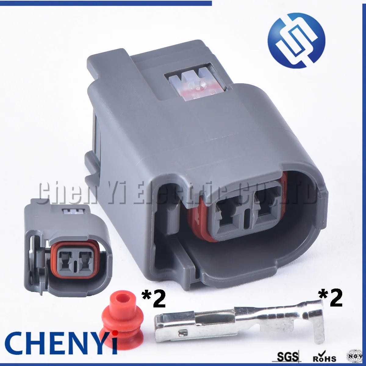 2 Pin female Automotive waterproof connector Car door speaker horn Wire harness plug 6189-1150 For Mazda Ford