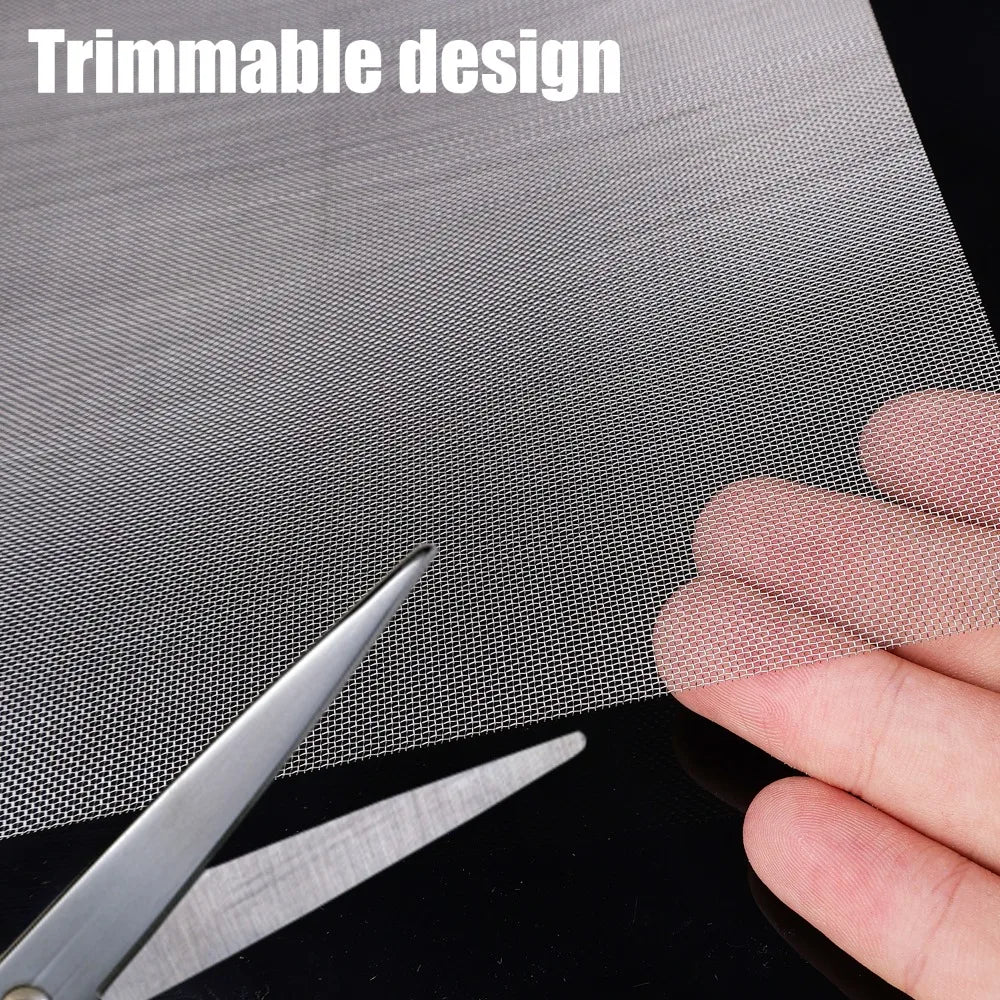 Car Bumper Stainless Steel Repair Mesh Plastic Crack Repair Mesh Welding Wire Mesh Net for Bumper Body Hood Vents 15x20cm