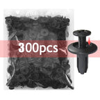 Universal Car 8mm Hole Plastic Rivets 1000/50 Fastener Push Clip Black Bumper Door Trim Panel Retainer Fastener Clip Accessories