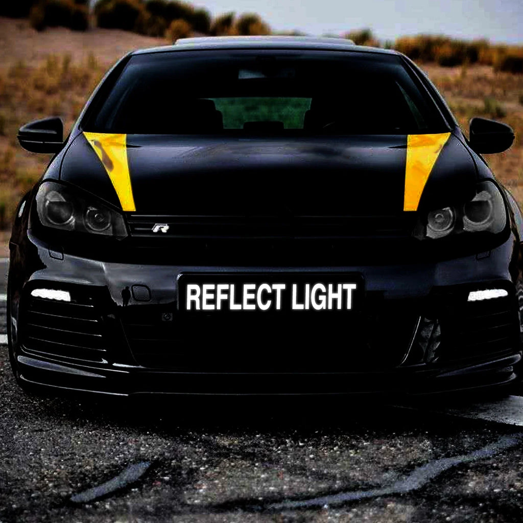 Night Reflective Alphabet Label Decal Car License Plate Number Reflective Stickers Mailbox Door Plate Number Waterproof Decals