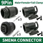 AMP/TE CPC Circular Connector – 4/9/14 Pin, 182919-1 / 206153-1 / 182647-1, Plug with Pins for SMEMA & Automotive Sensor