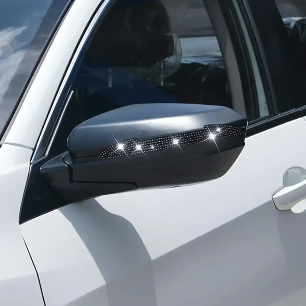 Bling Rhinestone Car Door Handle Scratch Protectors Suitable For All Cars Vehicles SUVs Side Mirrors Car Door Edge Guards Amagi