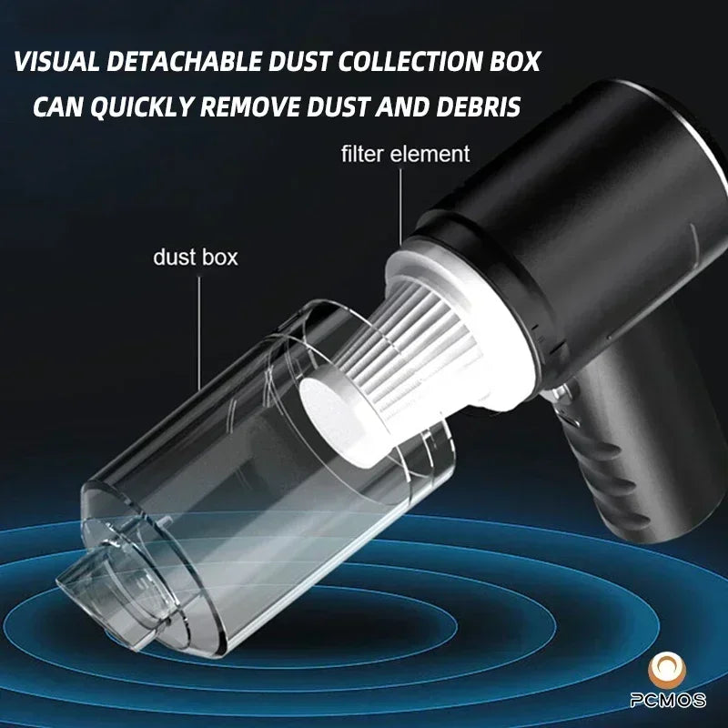 Car Vacuum Cleaner Powerful Cleaning Machine Handheld Car Vacuum Rechargeable Wireless Cleaner For Car Home Pet Hair Amagi