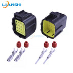 AMP connector, automotive waterproof plug terminal connector, 4/6/8/12-core male and female mating 1.8 series plug