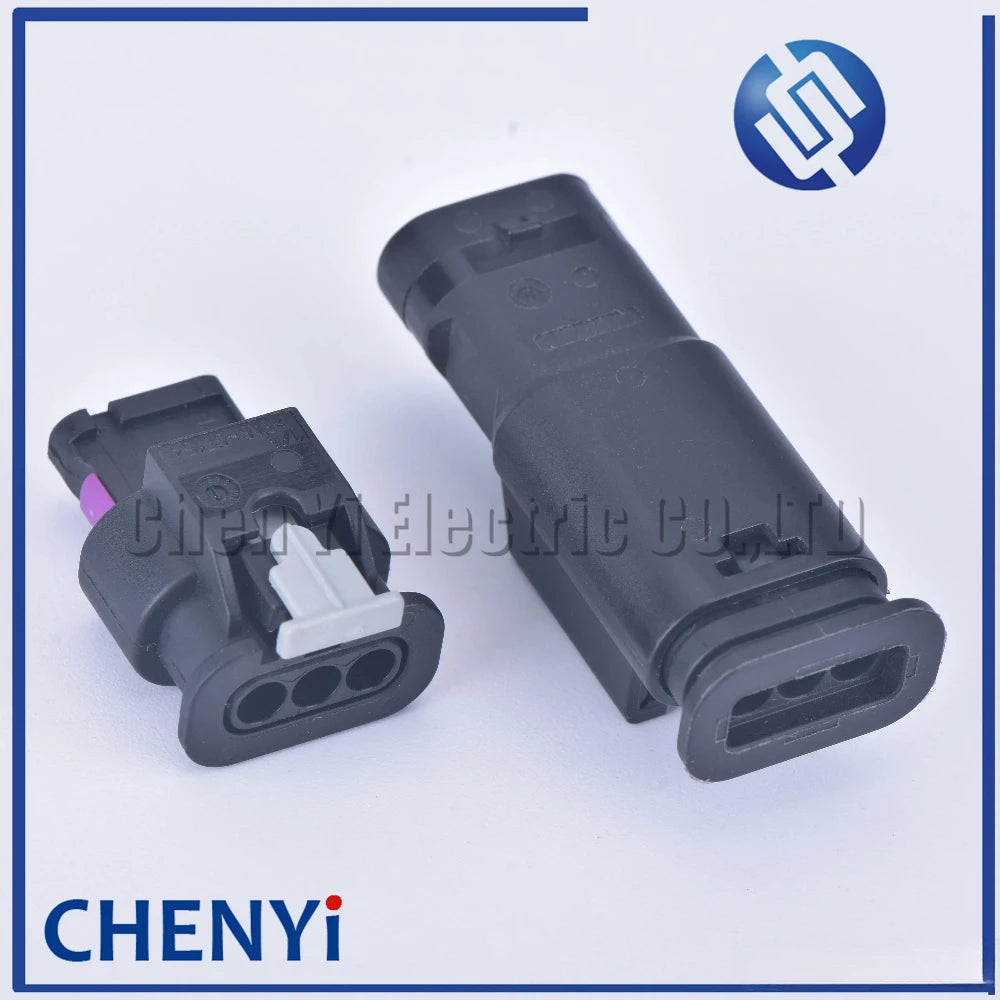 3 Pin Auto Waterproof Connector Reversing radar camshaft position sensor solenoid valve plug 4F0973703 4F0 973 703 1-1718644-1