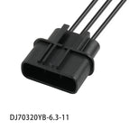 QLW-A-B3F-B High current Automotive Electronic fan 3-hole wiring harness plug DJ70320YB-6.3-11/21