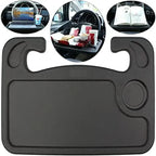 Steering Wheel Tray Table Deluxe - Multifunctional Car Storage Rack With Card Table Functionality - Durable Plastic Construction