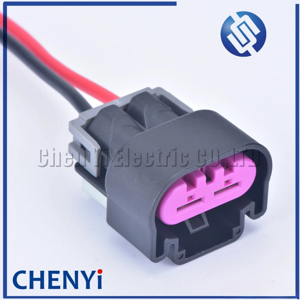 2 Pin 6.3mm Automotive Waterproof Connector Sensor Plug Electrical Auto Fan Cable Wire Socket 15454358 With wire or with Pin
