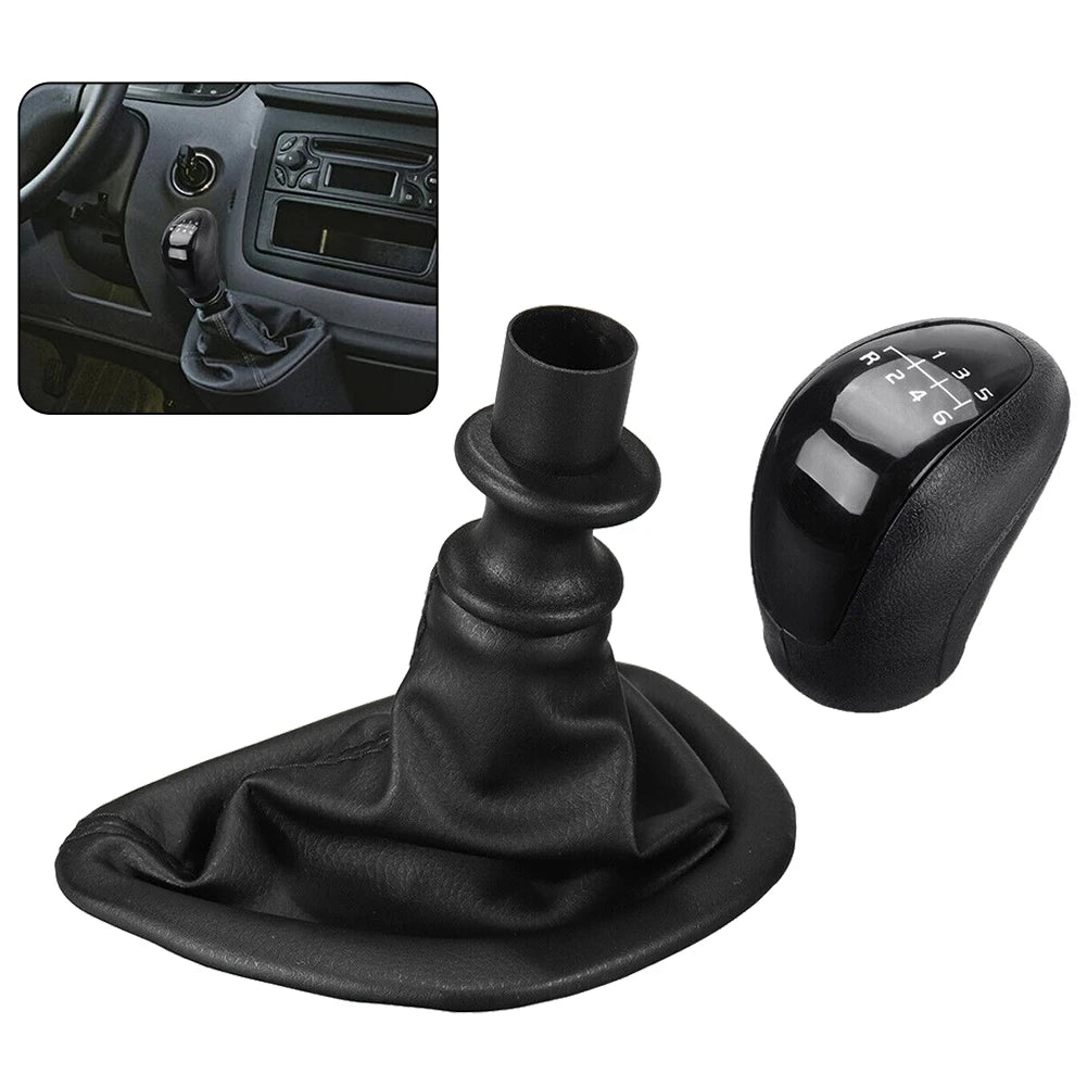 Manual Gear Shift Knob Accessories For Mercedes W639 VITO 2003-2010 Manual Gear Shift Knob W Gaitor Boot Cover