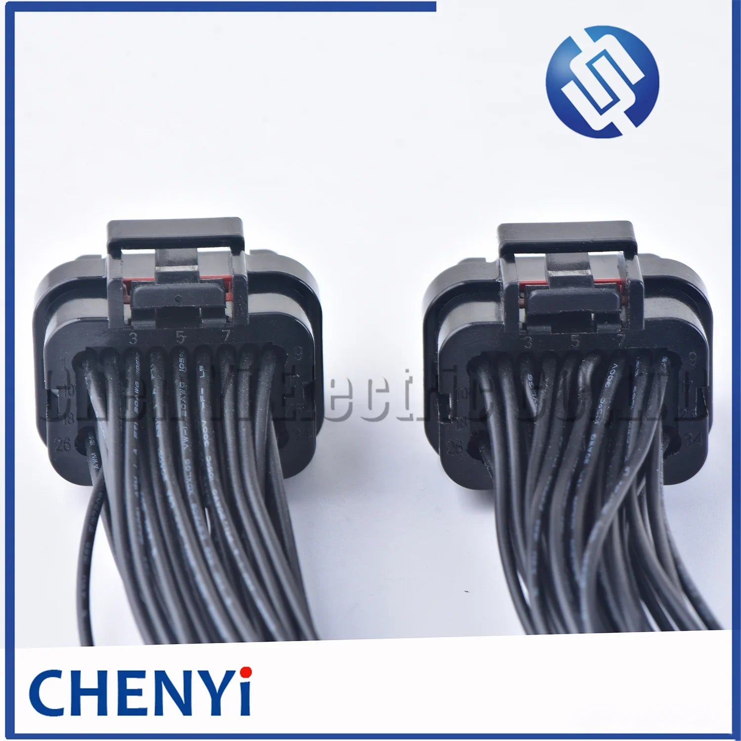34 Pin/Way Female or male Auto Oil Gas Connector ECU Straight PCB Plug With 30cm Wire Harness Pigtail 4-1437290-0 4-1437290-1
