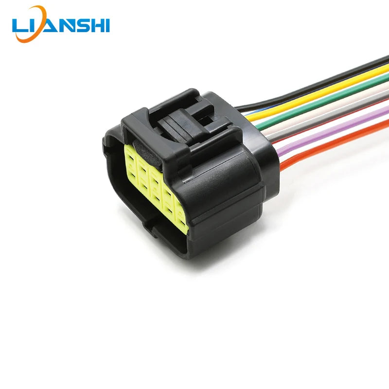 174352-2 AMP type connector, automotive waterproof plug terminal connector, 4/6/8/12-pin male and female plug, 1.8 series plug