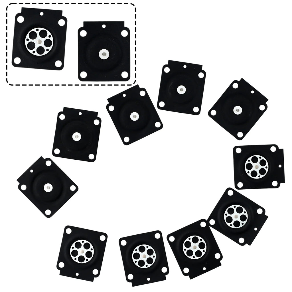 10PCS Carburetor  Metering Diaphragm  For 4314 121 4700 For Zama  A015053 C1Q  Carb Carburetor  Membrane Pads