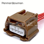 1 Set 4 Pin Car Collision Solenoid Valve Air Flow Meter Pressure Electrical Connectors Wire Harness Plug for Nissan 7283-8857-80