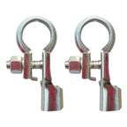 1 Pair Battery Terminals Connector Clamps Copper Battery Terminal Kit Brass Terminal Clamp Connector Negative Positive Auto Part