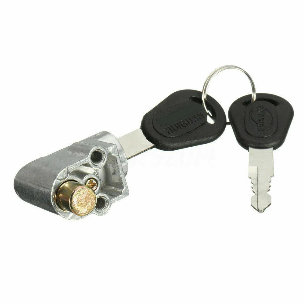 New Battery Safety Pack Box Lock W/2 Key Ignition Lock Metal For Motorcycle E-Bike Scooter Lgnition Switch Battery Safety Box