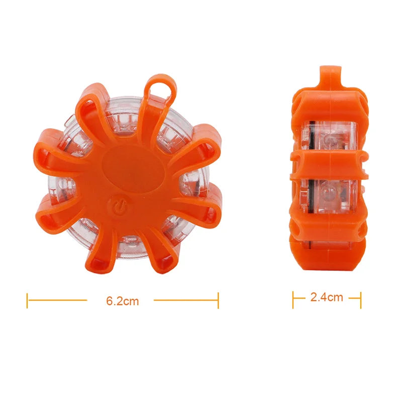 1Pc Magnetic LED Strobe Warning Light Car Emergency Road Rescue Safety Flashing Lights Roadside Auto Signal Lamp Accessory