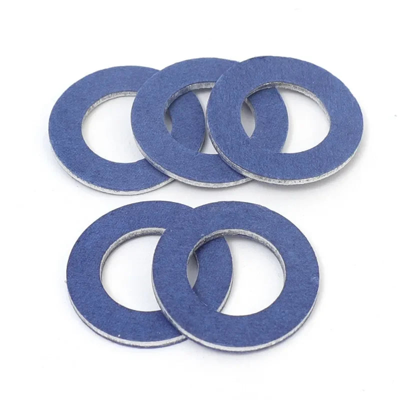 30/1Pcs Car Oil Drain Screw Gasket 90430-12031 Engine Sump Aluminum Seal Gasket for Toyota 12mm Hole Nut Washer Auto Accessories