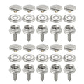 30 Pcs Snap Fastener Stainless Canvas Screw Kit For Tent Boat Marine Boat Canvas Cover Tools Car Canopy Accessories