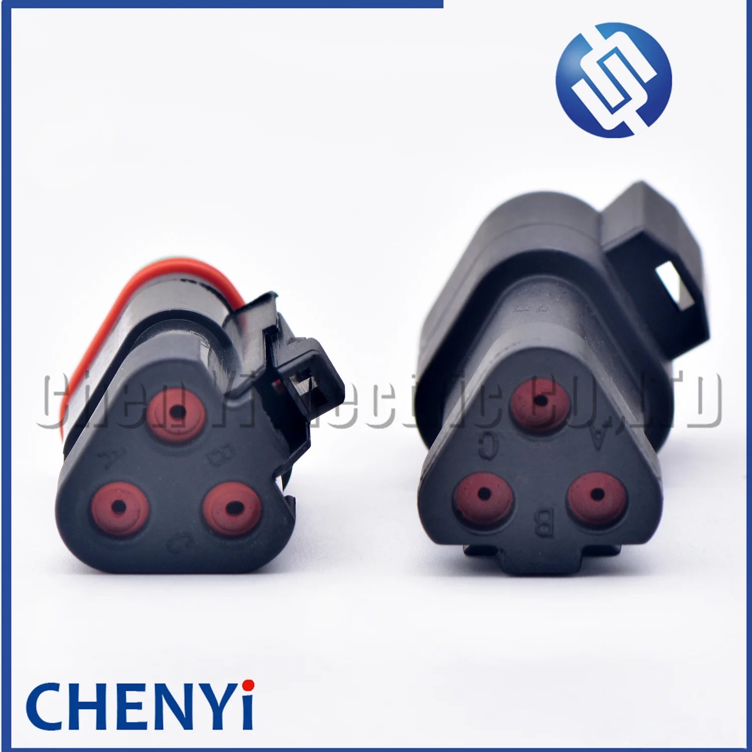 3 Pin Black DT series Connector Waterproof Plug Socket DT06-3S DT04-3P DT06-3S-E005 DT04-3P-E005 For Engineering Vehicle Deutsch