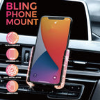 Car Phone Holder Women Diamond Crystal Car Air Vent Mount Clip Mobile Phone Holder Stand in Car Bracket Interior Amagi