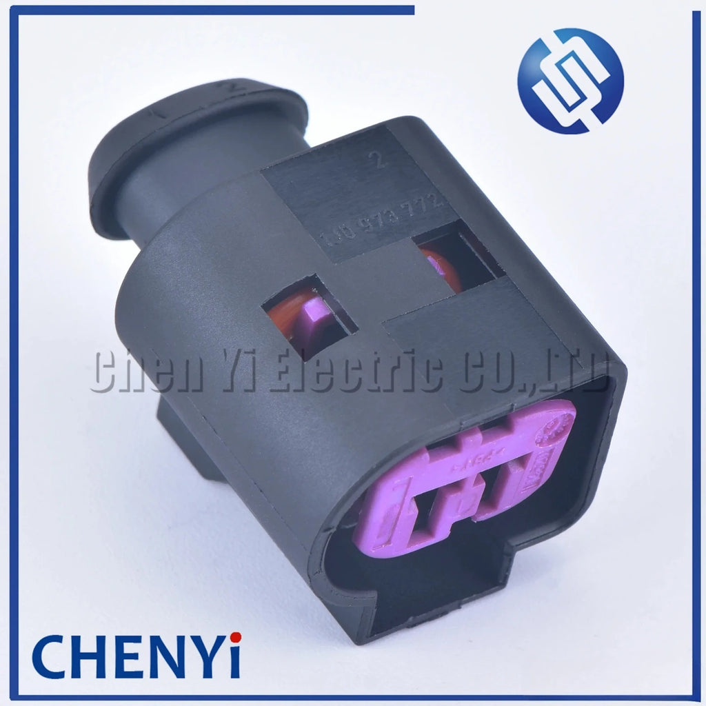 2 Pin Automotive Waterproof Engine Speaker Housing Sensor Connector Wire harness Plug 1J0973772 1J0 973 772