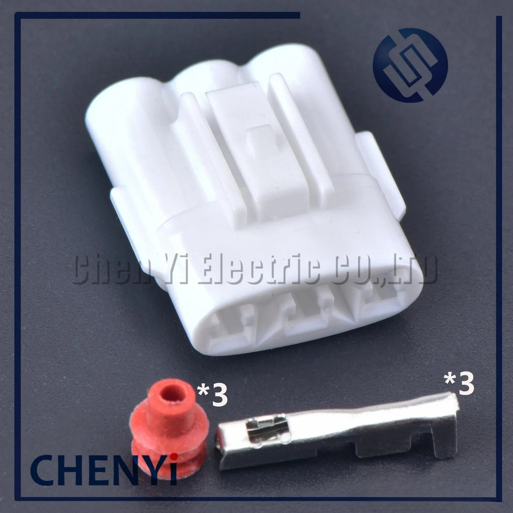 3 Pin auto waterproofing Wire Connector stoplight plug 6187-3281 6180-3261 For Honda Civic Si SiR Turn Socket