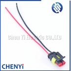 2 Pin Atuo Waterproof Electrical Automotive Connector Plug For car 282104-1 282080-1 with 15cm 18AWG wire