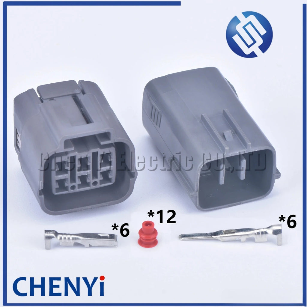 6 Pin car waterproof auto connector Computer solenoid valve plug 6189-0648 For Mazda Ford