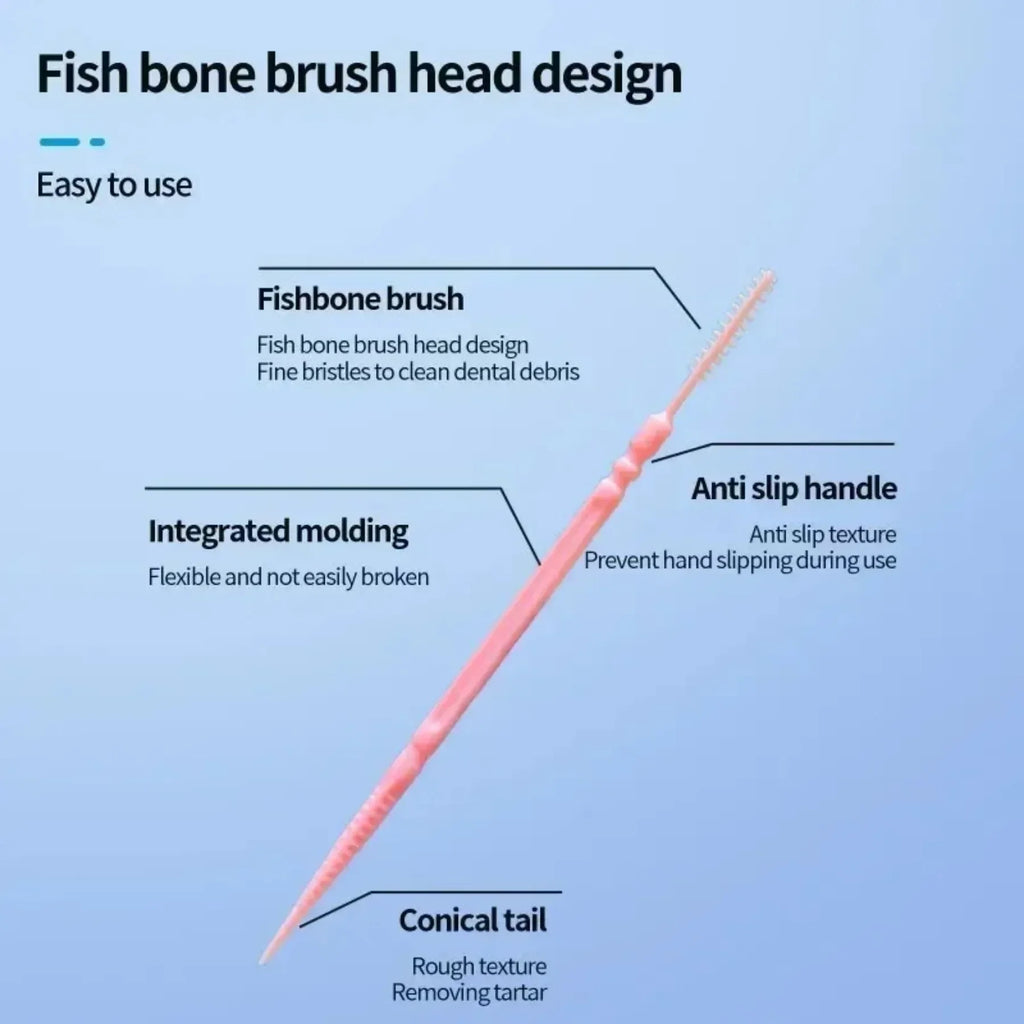 Brush Teeth Picking 100 PCs Boxed Plastic Toothpick Disposable Household Interdental Dental Floss Disposable Toothpick Amagi