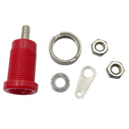 20PCS 4mm Banana Socket 32A Panel Mount Female Connectors, Insulated Safety Binding Post Jacks, 5 Colors for DIY Projects