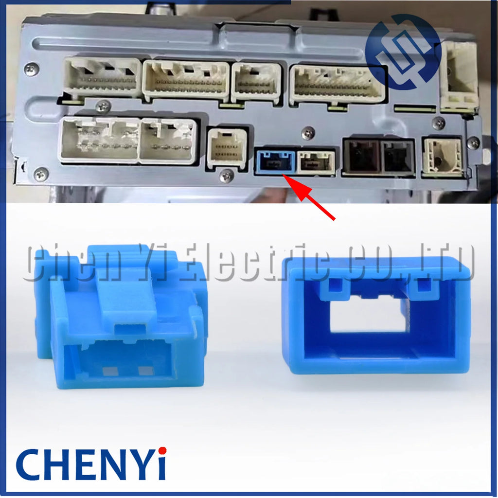 1 Pin blue Automotive connector Car host Radio Receiver Assembly harness plug 90980-12957 90980-12960 For Toyota LEXUS Honda
