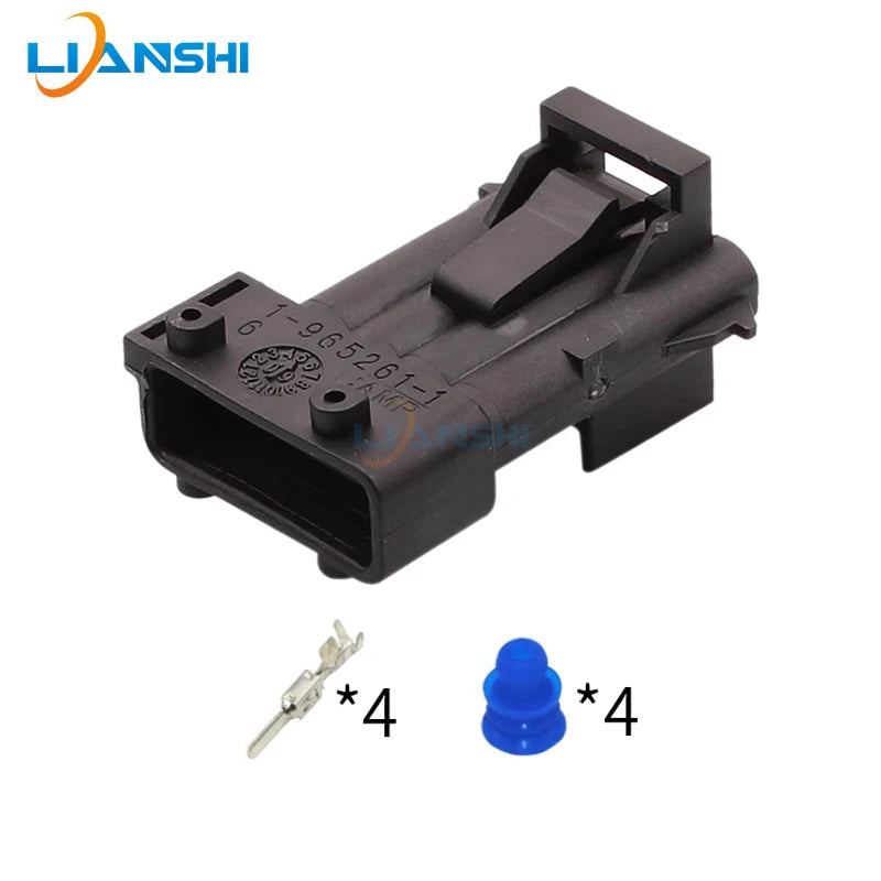 1-965261-1 is suitable for automotive plug-in wiring harness connectors, 4-hole wiring harness plugs, DJ7043K-3.5-11/21