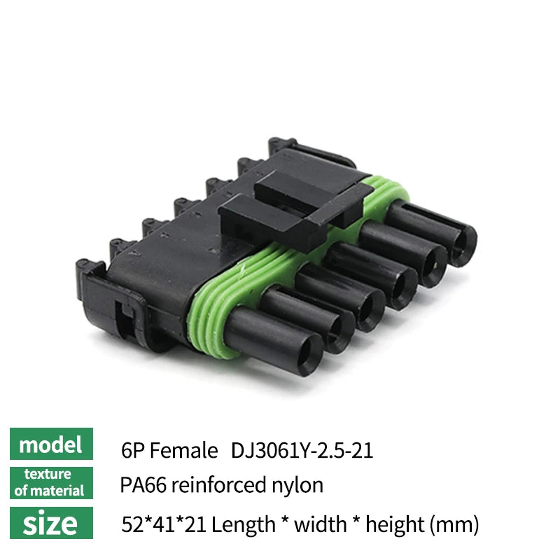 2.5 Series Automotive Waterproof Connector 1/2/3/4/6Pin Male And Female Plugs Haltech MAP TPS Wire Connector For GM