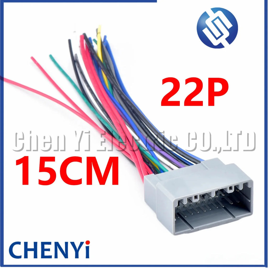 22 Pin Automotive wiring harness connector Unsealed Wire Harness Socket plug 917989 917989-6 90980-11392 With Pins For Honda