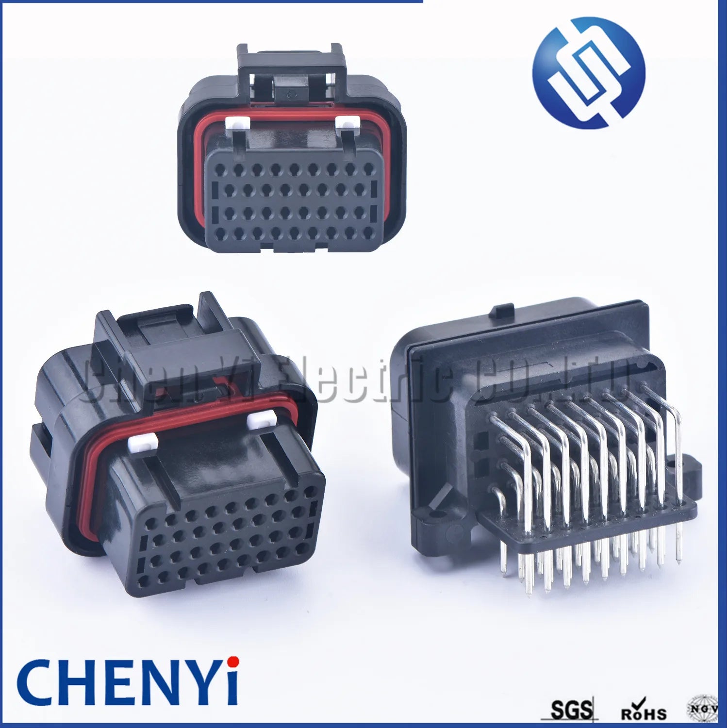 34 Pin 3-1437290-9 1.0mm Series ECU Auto Connector Electrical PCB Computer ECU Connector 64327288-2 4-1437290-1