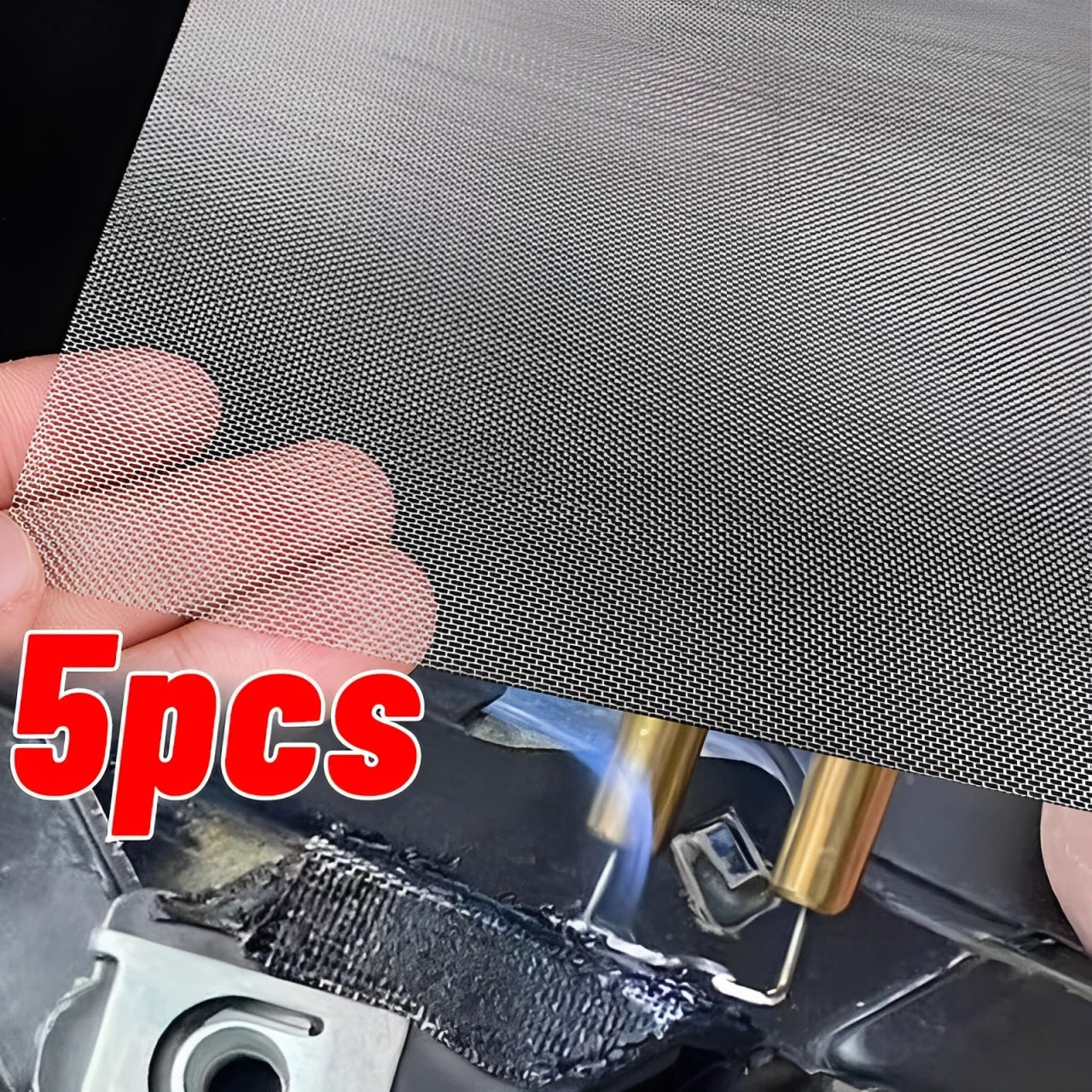 Car Bumper Stainless Steel Repair Net Plastic Crack Repair Net for Body Home Heat-resistant Metal Mesh Car Accessories 1/5pcs
