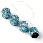 4pcs Diamond Crystal Car Tire Valve Caps Shining Dust-proof Wheel Valve Cover Vehicle Bling Valve Cap Car Styling Amagi