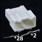 30 Pin Automotive connector engine control Computer board 89661-0DL80 ECU Wire harness plug 1318758-1 90980-12151 For Toyota