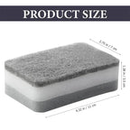 5-50PCS Double-sided Cleaning Sponges Magic Super Absorbent Pan Pot Dishwashing Scouring Pad Wipe Household Kitchen Clean Amagi