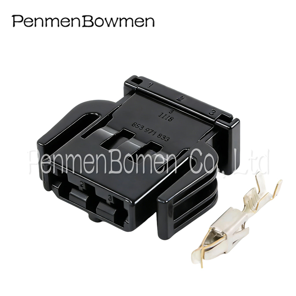 1 Set 3 Pin Car Reading Light Electrical Cable Connectors Female Wire Harness Plug for Passat Bora 893971633