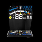 Digital HUD Speedometer Performance LCD Display HUD Display Car General OBD2 Driving Computer Car Speed Reflective Car Display