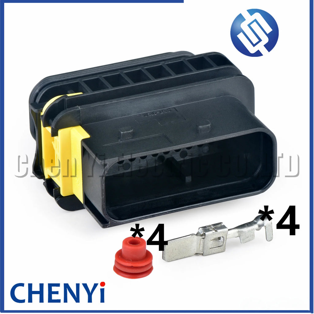 4 Pin Automobile waterproof connector 6.3mm Series Auto chassis gearbox Wire harness plug 1-1564330-1 1-1564534-1 1-1564536-1
