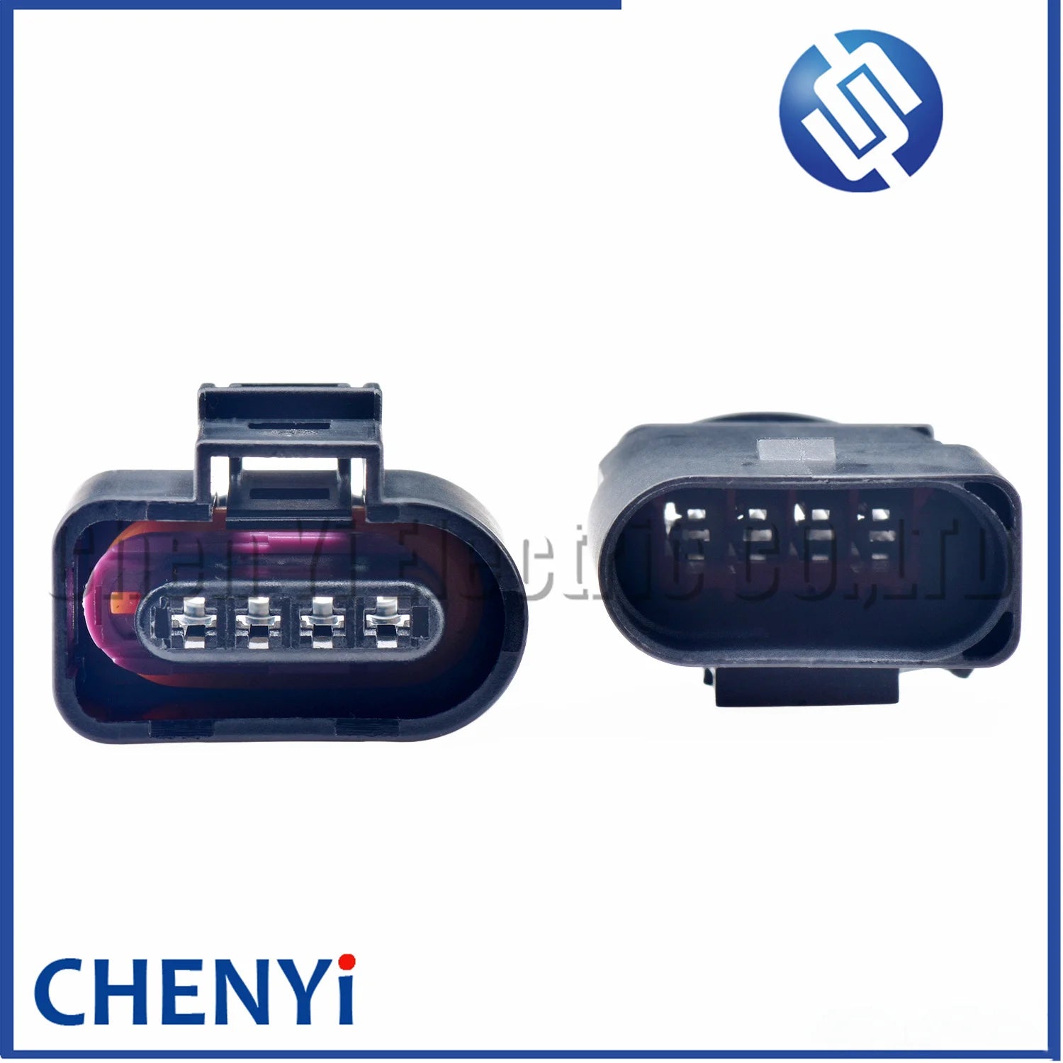 2 sets 4 Pin 1.5mm male or female auto coil Extension adapter electrical wire connector horn plug 1J0973804 1J0973704