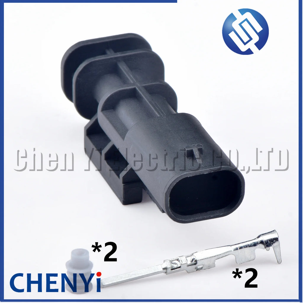 2 Pin Automotive waterproof connector Fuel pump plug Solenoid valve plug 872-857-561 872-863-561 7543312-02